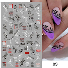 将图片加载到图库查看器,Summer Tropical Plants 3D Nail Sticker Iridescent Leaves Tree Transfer Decals Slider For Nails DIY Nail Art Decoration 3D Nail Stickers Decals Snowflakes Elk Bear Christmas Xmas Transfer Stickers Nail Art Self-Adhesive Decals Decoration Nail Art