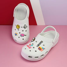 将图片加载到图库查看器,Summer Women Clogs Platform Garden Sandals Fruit Slippers Beach Shoes Increase Outdoor Unisex Garden Clogs Shoes Comfortable Slip-on Summer Beach Sandals