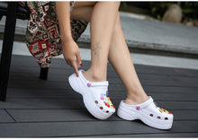 Load image into Gallery viewer, Summer Women Clogs Platform Garden Sandals Fruit Slippers Slip On Beach Shoes Fashion Slides Platform Clogs Beach Sandals Slippers For Women
