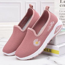 Load image into Gallery viewer, Summer Women Flat Shoes New Espadrilles Flying Knitting Shoes Fashion Flowers Sneakers Lazy Shoes Women Mesh Running Casual Slip On Flats Comfortable Walking Casual Shoes