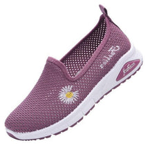 Load image into Gallery viewer, Summer Women Flat Shoes New Espadrilles Flying Knitting Shoes Fashion Flowers Sneakers Lazy Shoes Women Mesh Running Casual Slip On Flats Comfortable Walking Casual Shoes