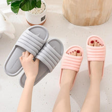 将图片加载到图库查看器,Summer Women Indoor Slippers Floor Flat Shoes Indoor Eva Flip Flops Non-Slip Bathroom Home Slippers Quick Drying Sandals EVA Anti-slip Open Toe Soft Slippers Shoes Pool Slippers