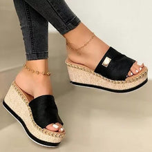 将图片加载到图库查看器,Summer Women Platform Sandals Flip Flops Soft Comfortable New Casual Shoes Outdoor Beach Slippers Summer Beach Sandals Summer High Heel Platform Flip Flops Casual Outdoor Leisure Beach Shoes