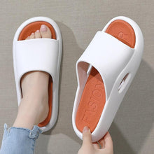 将图片加载到图库查看器,Summer Women Slippers Runway Shoes Outdoor Slides Men Flip Flops Thick Sole Non-slip Beach Pool Outdoor Slippers Anti-Slip Shower Spa Bath Pool Gym Slides Flip Flop Open Toe Comfortable Soft Sandals Casual Shoes