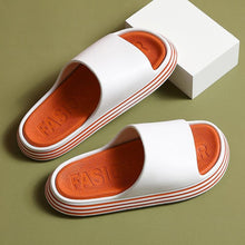 将图片加载到图库查看器,Summer Women Slippers Runway Shoes Outdoor Slides Men Flip Flops Thick Sole Non-slip Beach Pool Outdoor Slippers Anti-Slip Shower Spa Bath Pool Gym Slides Flip Flop Open Toe Comfortable Soft Sandals Casual Shoes