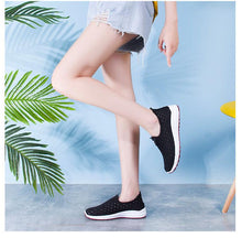 将图片加载到图库查看器,Summer Womens Shoes Breathable Mesh Sneakers Slip On Flats Espadrilles Fashion Trainers Women Comfortable Pink Couple Shoes Outdoor Walking Footwear Shoes