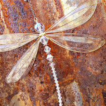 Load image into Gallery viewer, Sun Catcher Ornament Window Crystal Guardian Angel Wing Prism Pendant Rainbow Maker Collection Crystal Dragonflys Sun-catcher Wind Chimes Home Garden Hanging Decor Gifts Photography Prop Festival Decoration