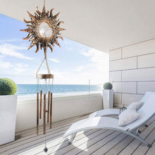 Load image into Gallery viewer, Sun Solar Wind Chimes