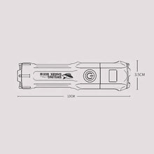 将图片加载到图库查看器,Super Bright ABS Strong Light Focusing Led Flashlight
