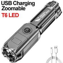 将图片加载到图库查看器,Super Bright ABS Strong Light Focusing Led Flashlight