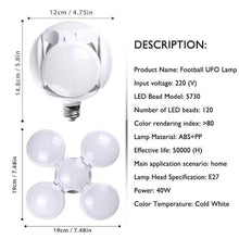Load image into Gallery viewer, Super Bright Lighting 40W Football UFO Lamp