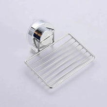 Load image into Gallery viewer, Super Strong Vacuum Suction Cup Soap Holder Drain Stainless Steel Wall-Mounted Soap Dish Shower Box Dish Punch-Free Bathroom Accessories Bathroom Soap Dish Holder Shower Soap Dish Saver Tray Bar Soap Sponge Holder for Shower Bathroom And Kitchen