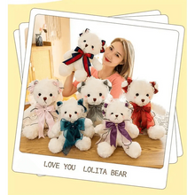 Load image into Gallery viewer, Superior Quality Cute Teddy Bear With Dress Plush Doll Stuffed Animals Kids Toys Room Decor, Christmas,VE Valentine Gifts