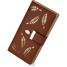 将图片加载到图库查看器,Sweet Cute Women's Long Leaf Bifold Wallet