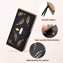 将图片加载到图库查看器,Sweet Cute Women's Long Leaf Bifold Wallet