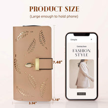 将图片加载到图库查看器,Sweet Cute Women's Long Leaf Bifold Wallet