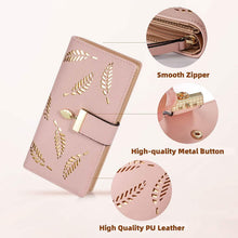 将图片加载到图库查看器,Sweet Cute Women's Long Leaf Bifold Wallet