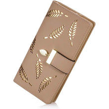 将图片加载到图库查看器,Sweet Cute Women's Long Leaf Bifold Wallet