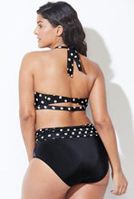 将图片加载到图库查看器,Swimwear High Waist Two Piece Plus Size Large Size Plus Fat Printed Swimsuit Women Back Bikini Beach Bathing Suit Women High Waist Swimsuits Triangle Bathing Suit