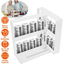 Load image into Gallery viewer, Swivel Cabinet Organizer Revolving Kitchen Rack Spice Organizer