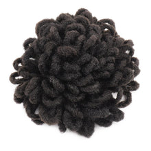 将图片加载到图库查看器,Synthetic Dread Locks Chignon Faux Locks Hair Bun Hairpiece Drawstring Pony Tail Clip in Hair Extensions For Black Women Clip in Hair Extension For Volumized Hair Buns For Girls