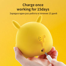 将图片加载到图库查看器,Table Clock Cute Alarm Clock Cute Toddler Alarm Clock Dimming Sleep Training Clock with Night Light Kids Wake Up Clock USB Rechargeable Easy Setting Kids Bedside Kids Night Wake Up Light Multi Function Alarm Clock for For Child Children Home Decoration