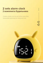 将图片加载到图库查看器,Table Clock Cute Alarm Clock Cute Toddler Alarm Clock Dimming Sleep Training Clock with Night Light Kids Wake Up Clock USB Rechargeable Easy Setting Kids Bedside Kids Night Wake Up Light Multi Function Alarm Clock for For Child Children Home Decoration