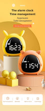将图片加载到图库查看器,Table Clock Cute Alarm Clock Cute Toddler Alarm Clock Dimming Sleep Training Clock with Night Light Kids Wake Up Clock USB Rechargeable Easy Setting Kids Bedside Kids Night Wake Up Light Multi Function Alarm Clock for For Child Children Home Decoration