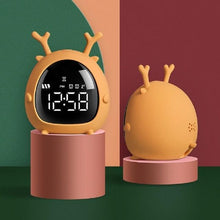 将图片加载到图库查看器,Table Clock Cute Alarm Clock Cute Toddler Alarm Clock Dimming Sleep Training Clock with Night Light Kids Wake Up Clock USB Rechargeable Easy Setting Kids Bedside Kids Night Wake Up Light Multi Function Alarm Clock for For Child Children Home Decoration