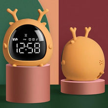 将图片加载到图库查看器,Table Clock Cute Alarm Clock Cute Toddler Alarm Clock Dimming Sleep Training Clock with Night Light Kids Wake Up Clock USB Rechargeable Easy Setting Kids Bedside Kids Night Wake Up Light Multi Function Alarm Clock for For Child Children Home Decoration