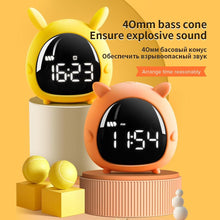 将图片加载到图库查看器,Table Clock Cute Alarm Clock Cute Toddler Alarm Clock Dimming Sleep Training Clock with Night Light Kids Wake Up Clock USB Rechargeable Easy Setting Kids Bedside Kids Night Wake Up Light Multi Function Alarm Clock for For Child Children Home Decoration