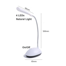 Load image into Gallery viewer, Table Lamp For Study LED Desk Lamp 3XAAA Battery Not Include Dimmable Mini Table Top Lantern Cute Book Light Office Smart Decorative Table Lamp Cute Study Lamps for Bedroom Décor