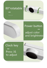 Load image into Gallery viewer, Table Lamp Table Clock USB Lamp Magnetic Led Desk Lamp Study Office Light Rechargeable Bedroom Bedside Children Lamp Decorative Table Lamp Cute Study Lamps for Bedroom Décor