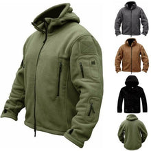 Load image into Gallery viewer, Tactical Jacket Combat Jacket Outdoor Sports Hiking Men's Lightweight Soft Jacket Warm Multi-Pockets Outdoor Hooded Jacket Adventure Jacket For Hiking Training