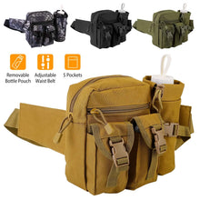 Load image into Gallery viewer, Tactical Waist Bag Utility Pouch Belt Bag with Water Bottle Pouch