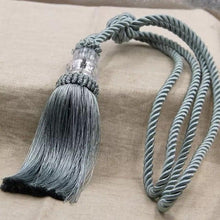 将图片加载到图库查看器,Tassel Curtain Tieback Crystal Bead Hanging Ball Tie Room Accessories Holder Buckle Rope Bandage Holdback Window Shade Curtain Tie Back Tassel Tie Backs for Curtain Beautiful Curtain Holdback Rope
