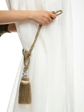 将图片加载到图库查看器,Tassel Curtain Tieback Crystal Bead Hanging Ball Tie Room Accessories Holder Buckle Rope Bandage Holdback Window Shade Curtain Tie Back Tassel Tie Backs for Curtain Beautiful Curtain Holdback Rope