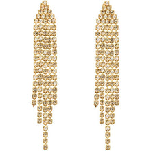 Load image into Gallery viewer, Tassel Linear Drop Earrings