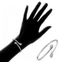 Load image into Gallery viewer, Teardrop Bangle in Sterling Silver
