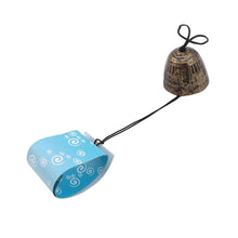 将图片加载到图库查看器,Temple Bell Pendant Lucky Wind Chimes Japanese Lucky Feng Shui Small Wind Chime Sound Clapper Home Garden Outdoor Decor Gift Cast Iron Outdoor For Good Luck Home Garden Patio Hanging Decoration Gift
