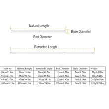 Load image into Gallery viewer, Tension Curtain Rod Spring Load Adjustable Curtain Pole