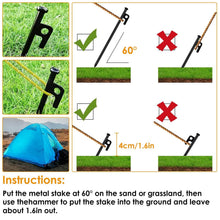 Load image into Gallery viewer, Tent Stakes Camping Hammer Set