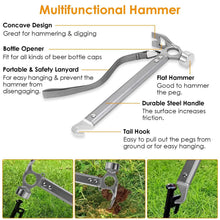 Load image into Gallery viewer, Tent Stakes Camping Hammer Set