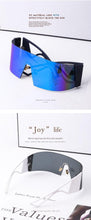 Load image into Gallery viewer, The New Sports Polarized Sunglasses UV400 Outdoor Cycling Glasses Sunglasses For Women & Men New Blue Frame Rimless Rectangle Shape Sun Glasses For Unisex Design New Mirrored Wind Proof Sport Eyeglasses For Sunglasses
