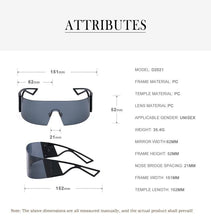 Load image into Gallery viewer, The New Sports Polarized Sunglasses UV400 Outdoor Cycling Glasses Sunglasses For Women & Men New Blue Frame Rimless Rectangle Shape Sun Glasses For Unisex Design New Mirrored Wind Proof Sport Eyeglasses For Sunglasses
