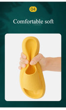 将图片加载到图库查看器,Thick Platform Bathroom Home Slippers Women Fashion Soft Sole EVA Indoor Slides Woman Sandals Summer Non-slip Flip Flops Quick Drying Open Toe Super Soft Comfy Thick Sole Home House Cloud Cushion Sandals For Indoor And Outdoor Platform Shoes