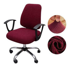 Load image into Gallery viewer, Thicken Solid Office Computer Chair Cover Spandex Split Seat Cover Universal Office Anti-dust Armchair Cover Protective & Stretchable Universal Chair Covers Stretch Rotating Chair Slipcover