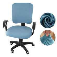 Load image into Gallery viewer, Thicken Solid Office Computer Chair Cover Spandex Split Seat Cover Universal Office Anti-dust Armchair Cover Protective & Stretchable Universal Chair Covers Stretch Rotating Chair Slipcover