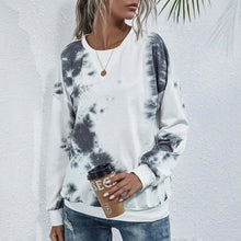 将图片加载到图库查看器,Tie Dye Round Neck Sweatshirt