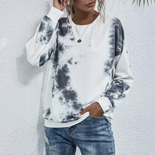 将图片加载到图库查看器,Tie Dye Round Neck Sweatshirt
